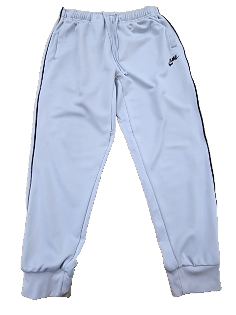 Nike Tech Men's Grey Track Pants L Tapered Zipper Hem Pockets