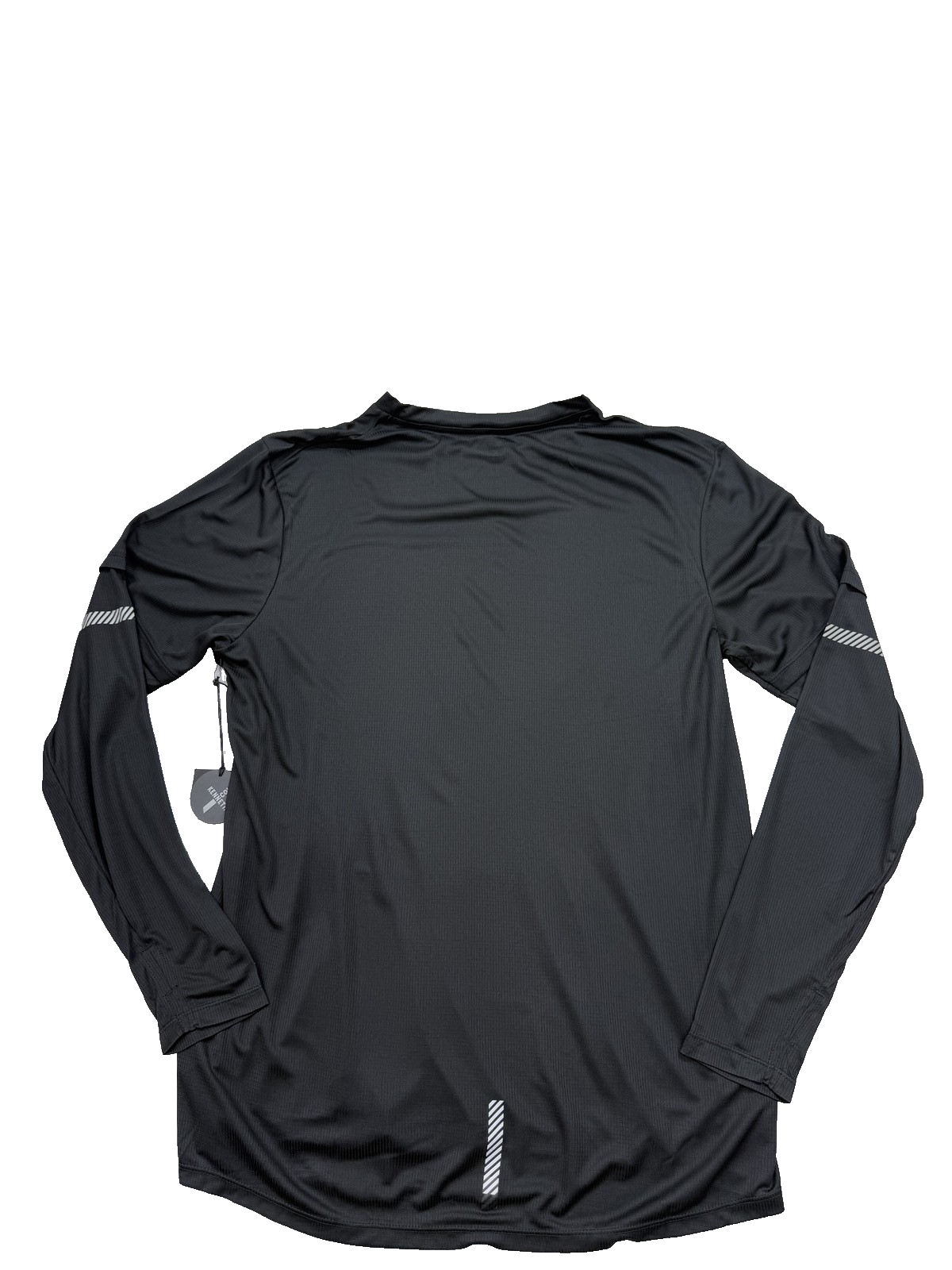 Kenneth Cole Men's Black Long Sleeve Active T-Shirt L Reflective Wicking