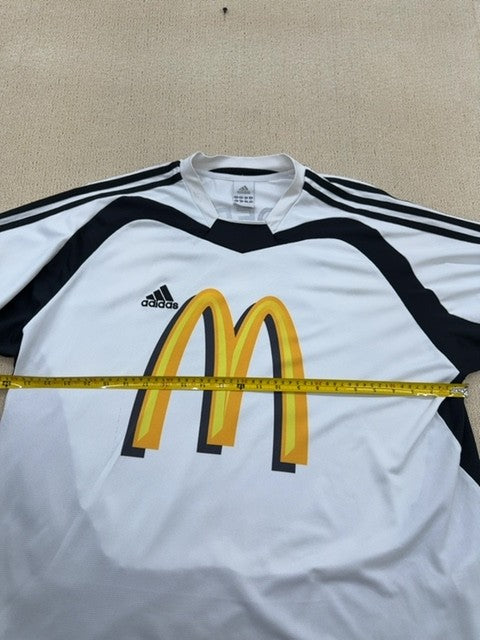 Adidas Men's White Soccer Jersey 2XL USA 100% Polyester Thailand
