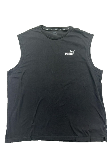 Puma Men's Gray XL Sleeveless Training Tank Top Logo