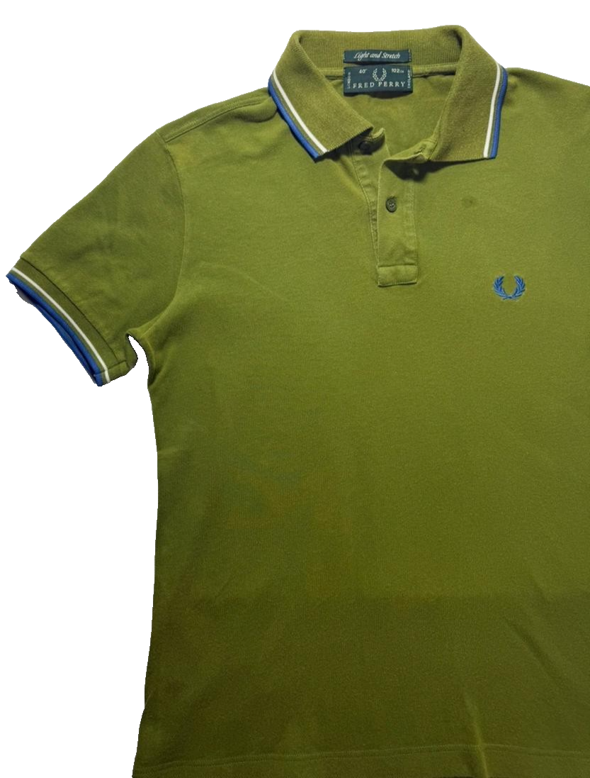 Fred Perry Green Polos T-Shirt Rare Vintage | Size: 40