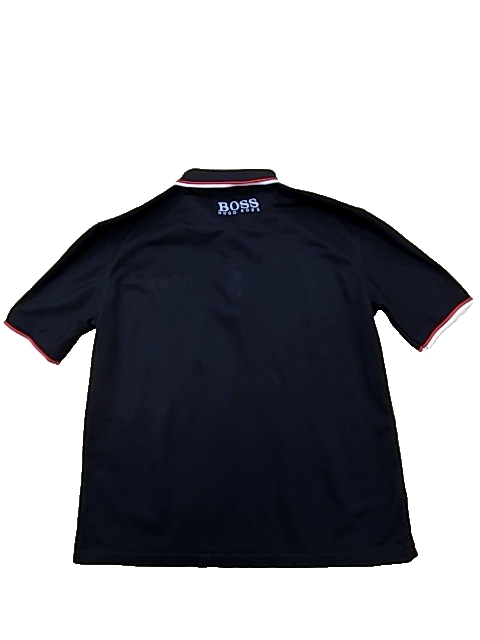Hugo Boss Black Polo Shirt Men's M Short Sleeve Cotton Regular Fit