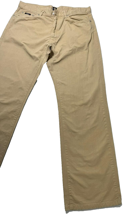 Hugo Boss Women's Beige Jeans – Size 36, Regular Fit, Cotton