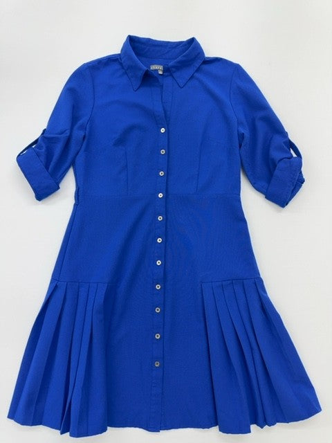 Sharagano Women's Royal Blue Shirt Dress Size 10