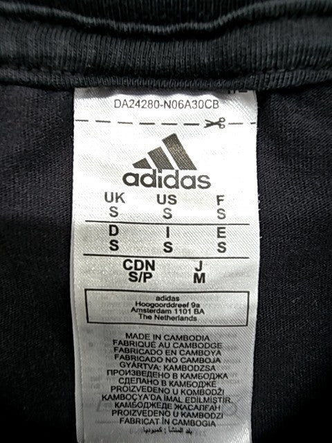 Adidas Black Men's Short Sleeve Crewneck T-Shirt Size S DA2420 Regular