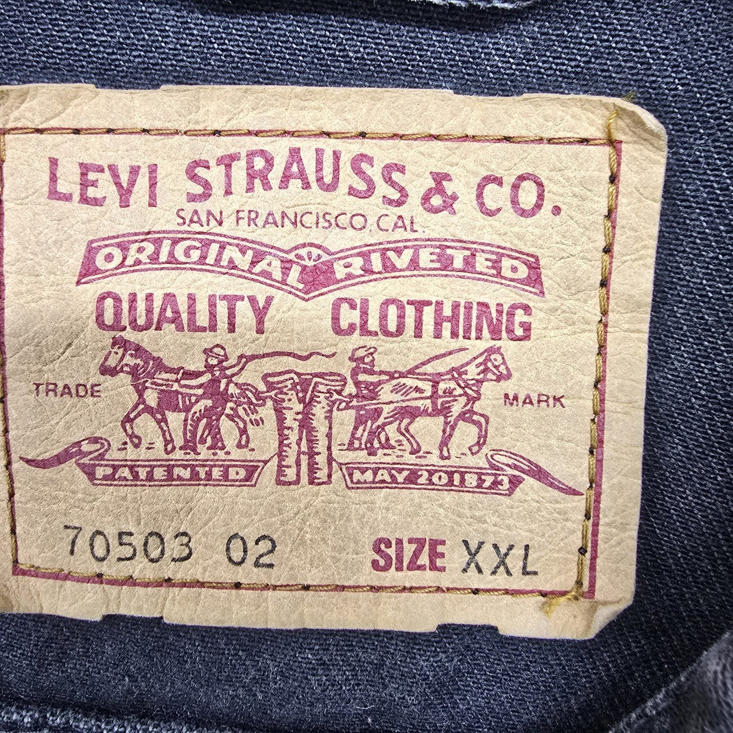 Levi's Men's Dark Wash Vintage Trucker Jacket XXL
