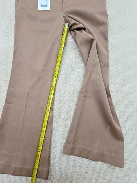 Selected Femme Taupe Flared Tailored Polyester Blend Women's Pants