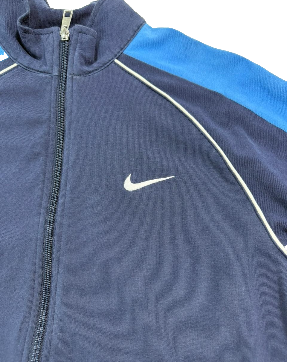Men's Nike Track Jacket With A Blue And Navy Blue Color - XL