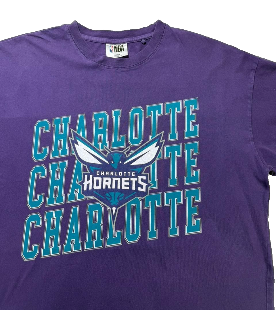 Nba Men's Hornets T-Shirt Purple - Size L