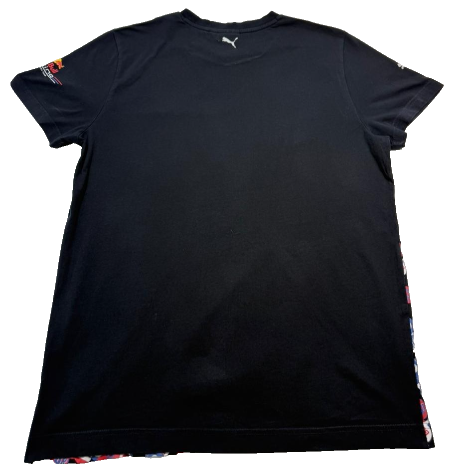 Puma Black Red Bull Racing Graphic T-Shirt - Size L