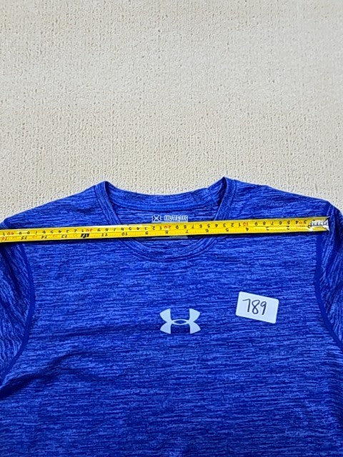 Under Armour Men's HeatGear Compression Long Sleeve Blue XL