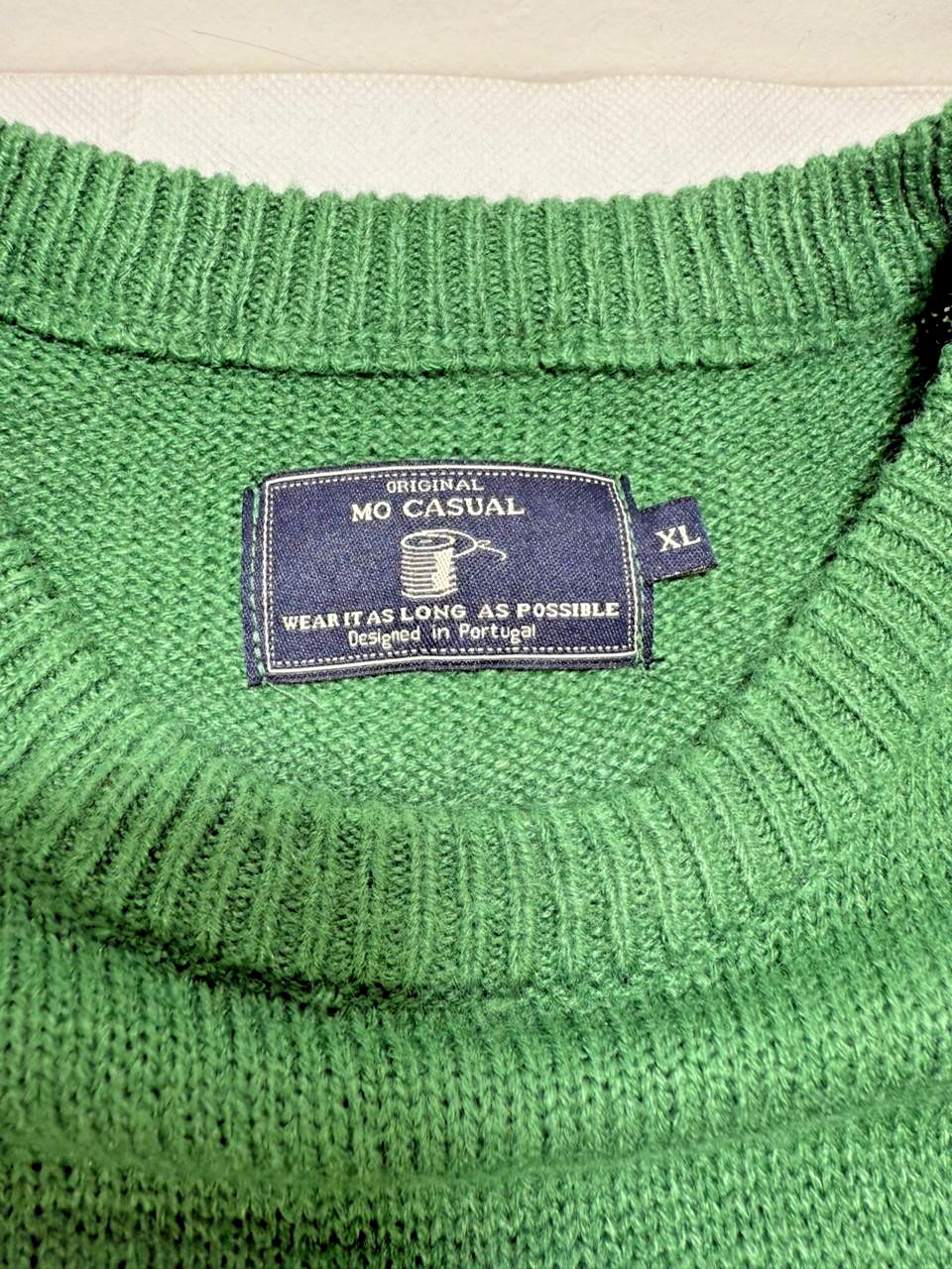 Original Mo Casual Wear It As Long As Possible Sweater Sta Claus Green Color