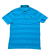Under Armour Men's Blue Polo Shirt – Size L, Striped