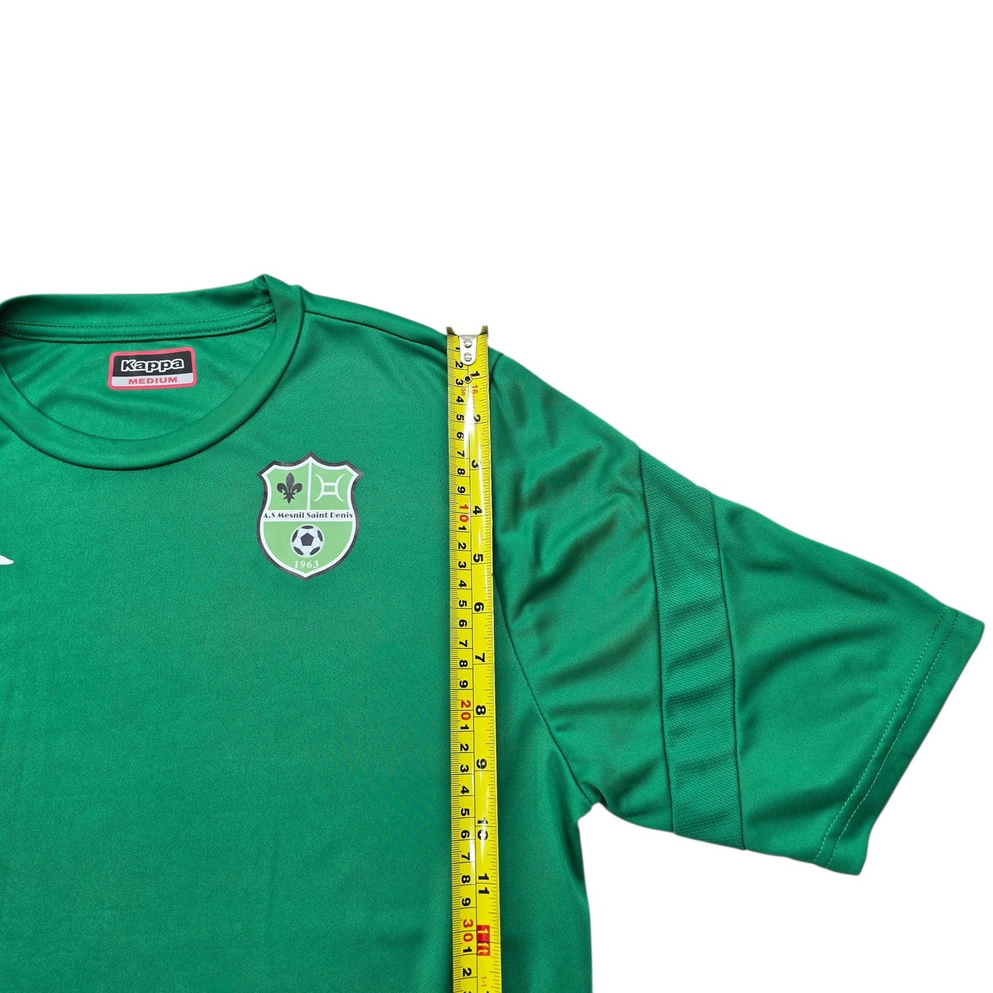 Kappa Men's Green Soccer T-Shirt Size M Embroidered Logo