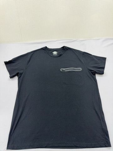 Umbro Men's Black Logo Print Crew Neck T-Shirt XL Short Sleeve