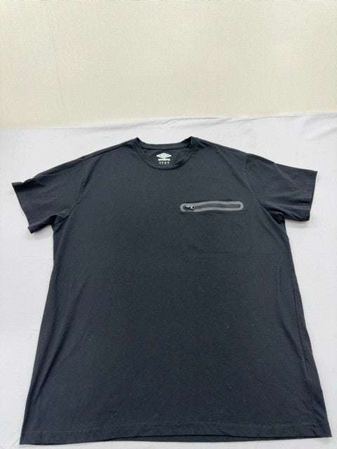 Umbro Men's Black Logo Print Crew Neck T-Shirt XL Short Sleeve