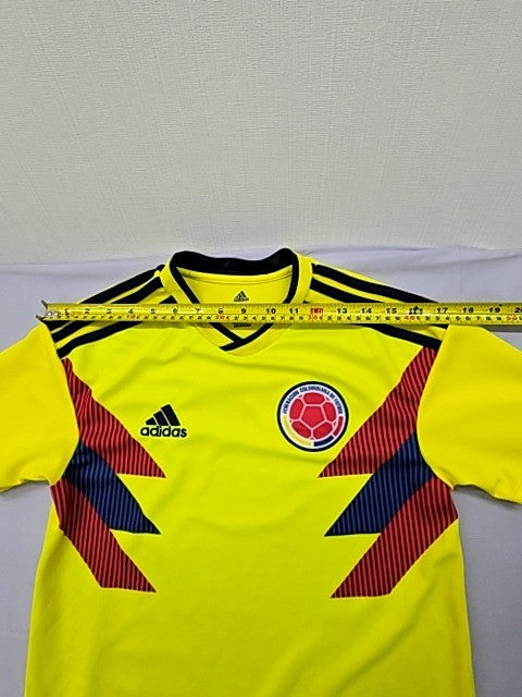 Adidas Colombia National Team Yellow Soccer Jersey S Slim Climalite