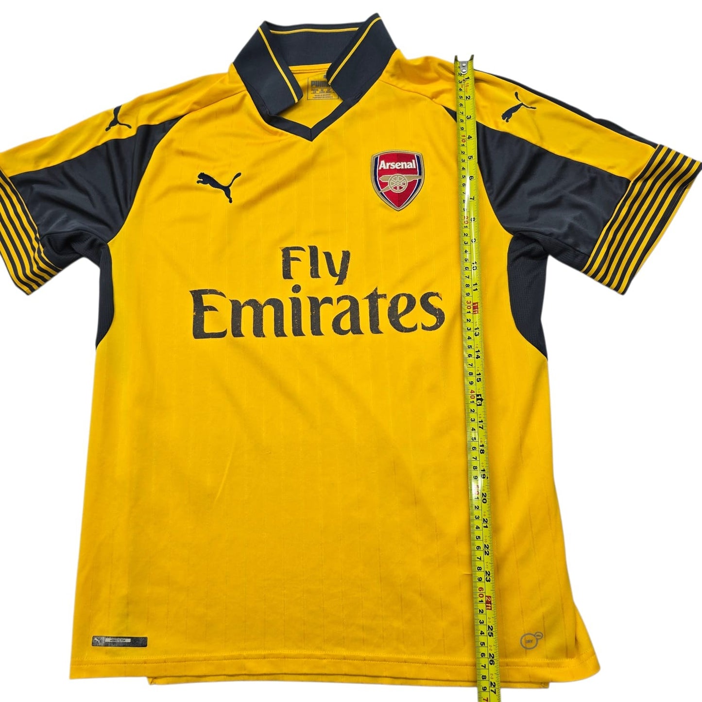 Puma Men's Arsenal FC Away Yellow/Black Jersey Slim Fit