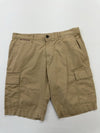 Tommy Hilfiger Men's Khaki Cargo Shorts Size 34 Button Front Logo Patch
