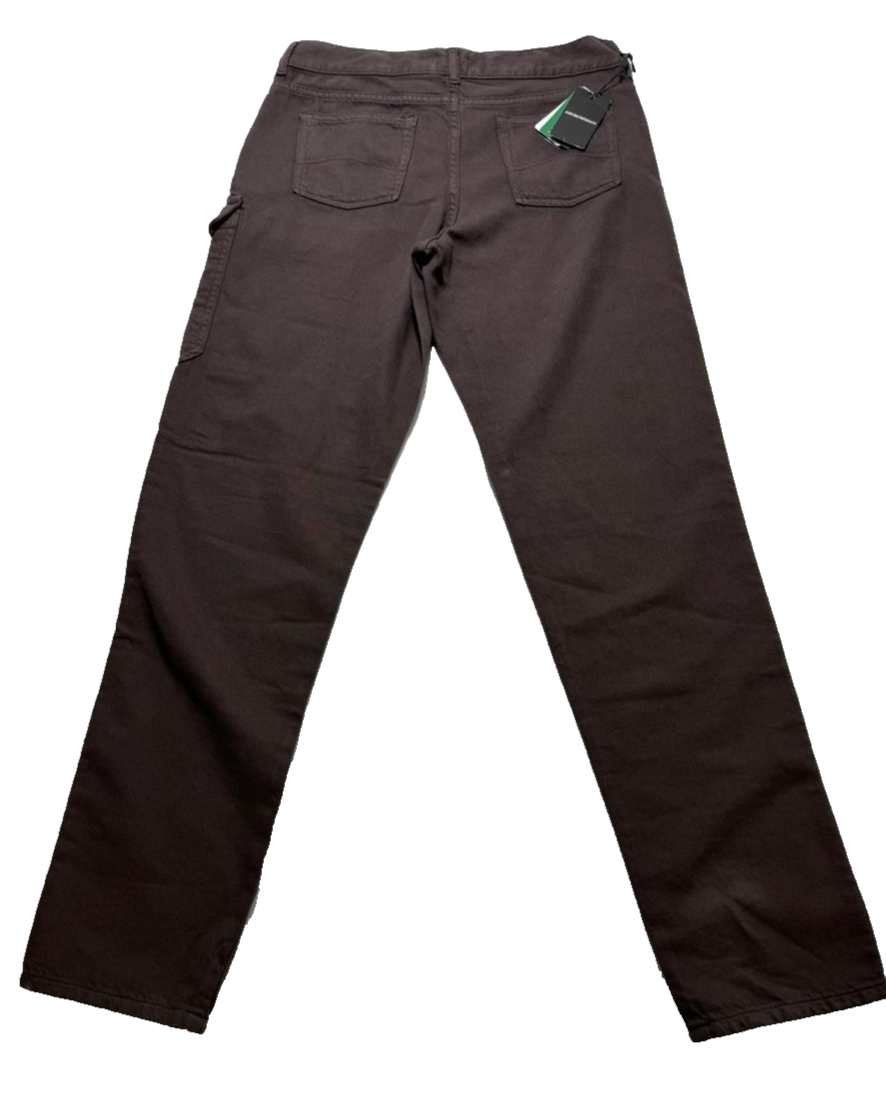 BNWT Emporio Armani Brown Cargo Straight Leg Jeans Men's Size 16A