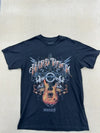 Hard Rock Cafe Men's Navy T-Shirt – Size M, Crew Neck, Cotton