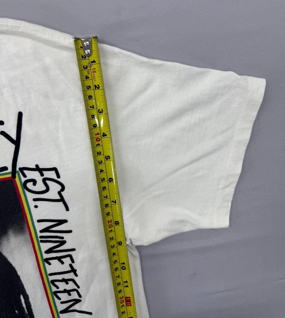 Pull&Bear Men's White Bob Marley Graphic T-Shirt Size S Regular