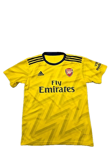 Adidas Men's Yellow Arsenal Jersey M Short Sleeve Zigzag Moisture Wicking