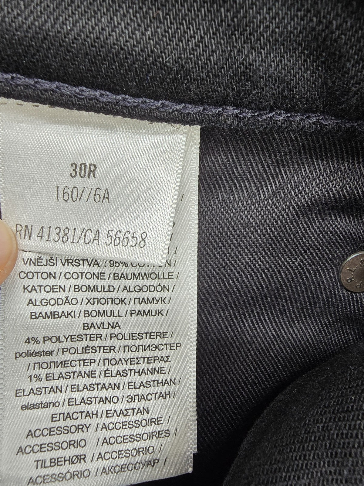 Polo Ralph Lauren Black Straight Leg Women's Jeans 30R 30" Inseam Mid Rise