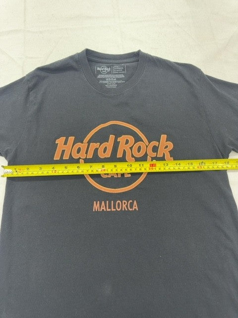 Hard Rock Cafe Navy Graphic T-Shirt Medium 100% Cotton Crewneck