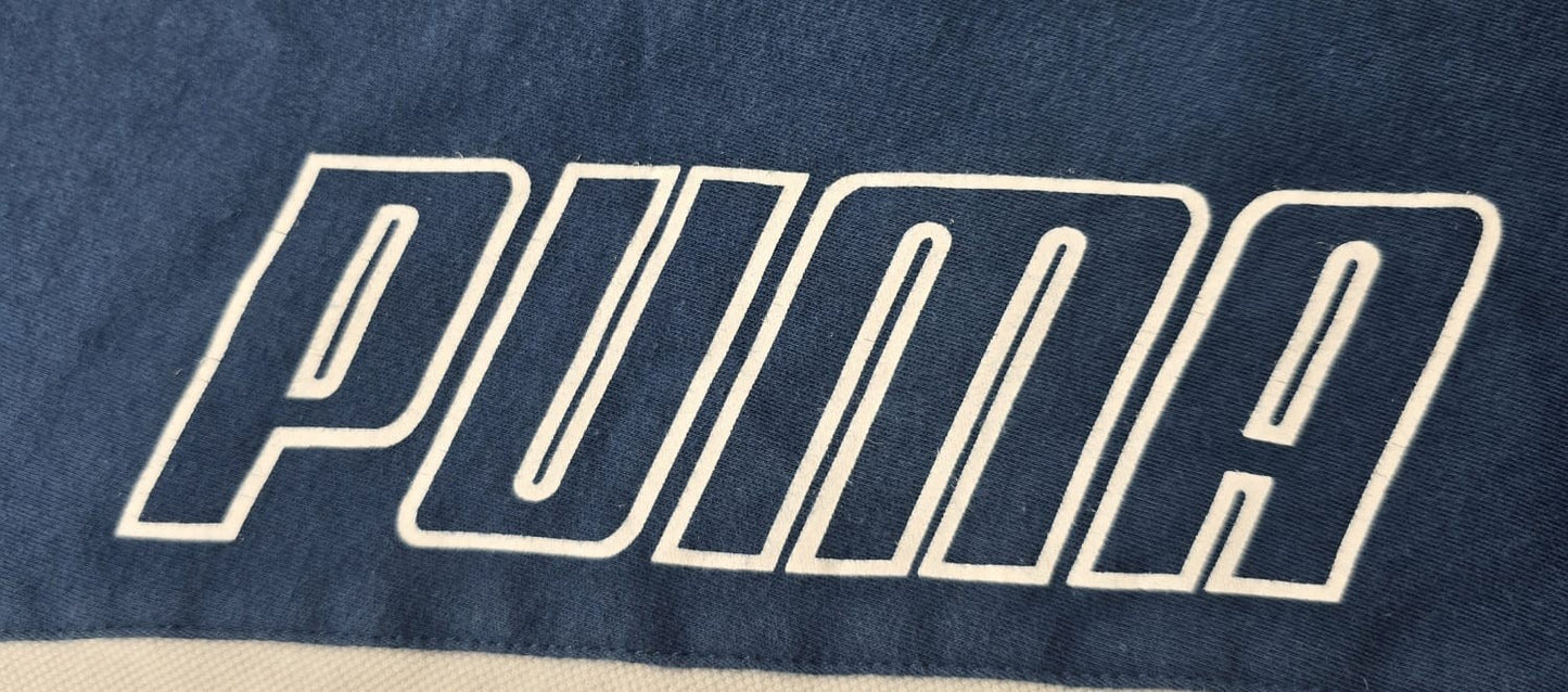 Puma Men's Navy Blue Crew Neck T-Shirt Short Sleeve Size M