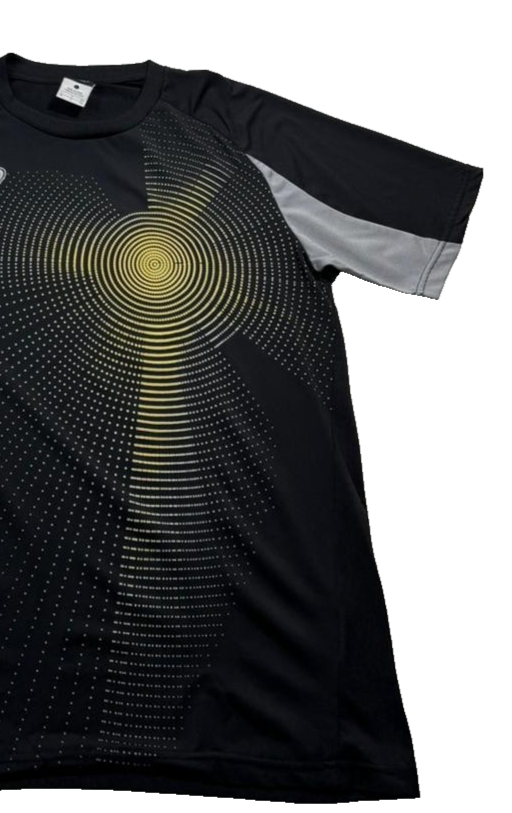 Adidas Formotion Men's Black Grey Training T-Shirt Yellow Graphic Size L