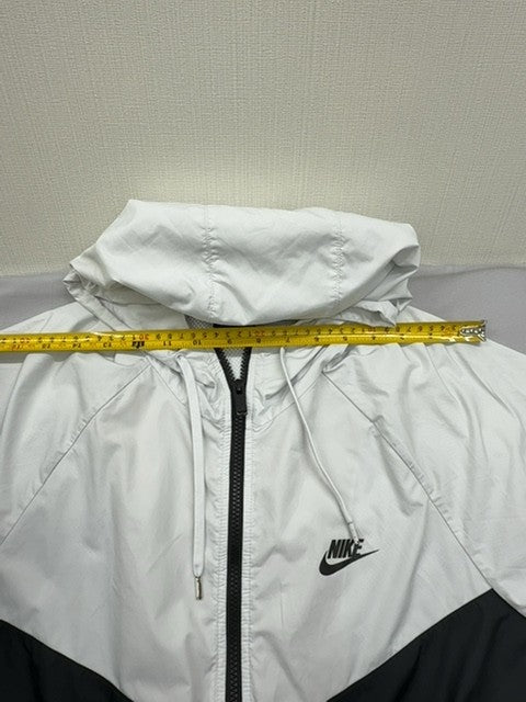 Nike Men's White/Black Windrunner Hooded Jacket Size L