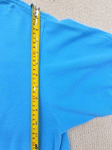 Lacoste Men's Blue Polo Shirt Short Sleeve Size 6 Button