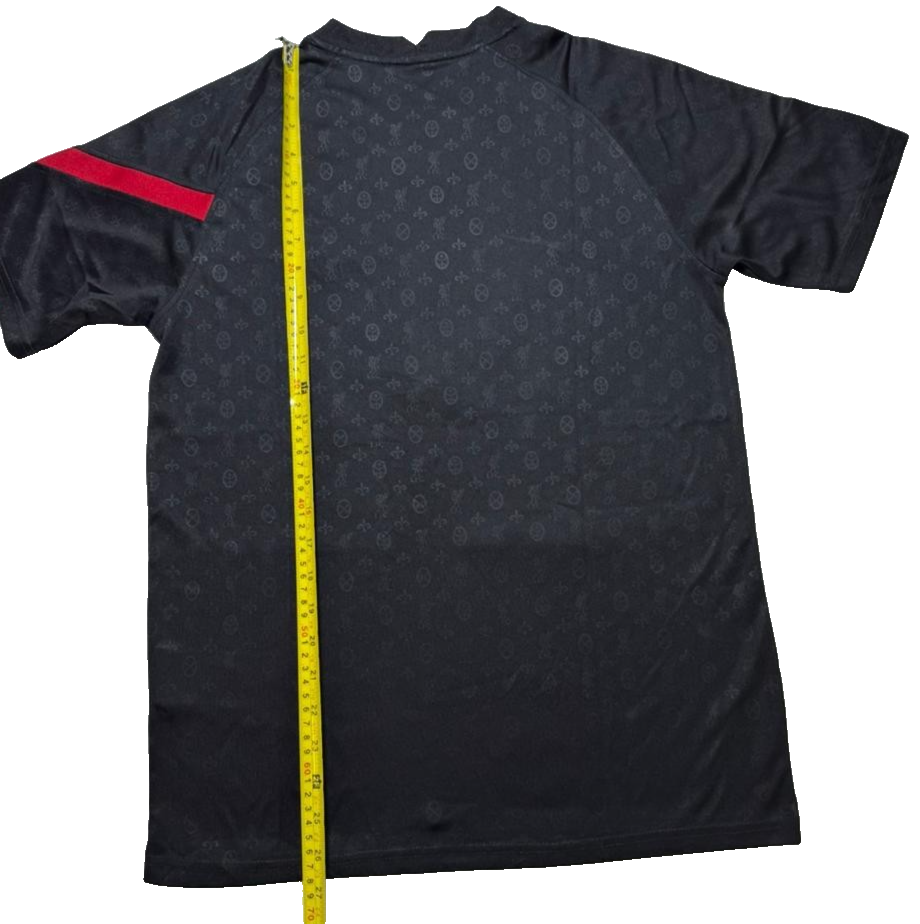 Men's Liverpool Fc Nike Black Axa Training Top Premium Monogram Design Size S