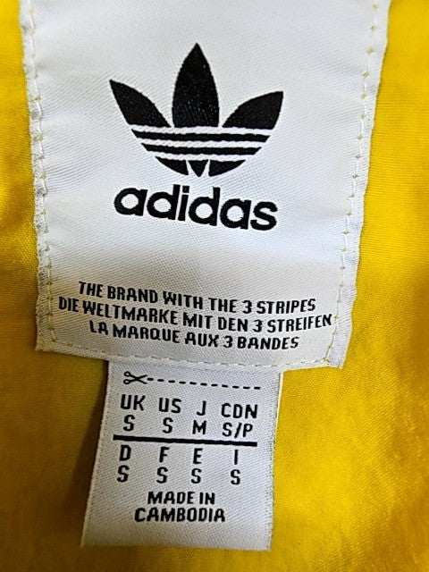 Adidas Originals Yellow 3-Stripes Pullover Hoodie Men's S Regular
