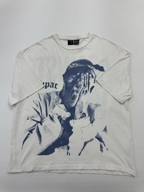 2PAC Men White T-Shirt size M product image 1