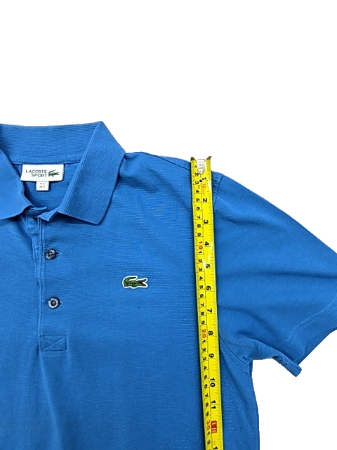 Lacoste Sport Men's Blue Polo Shirt Short Sleeve Cotton S