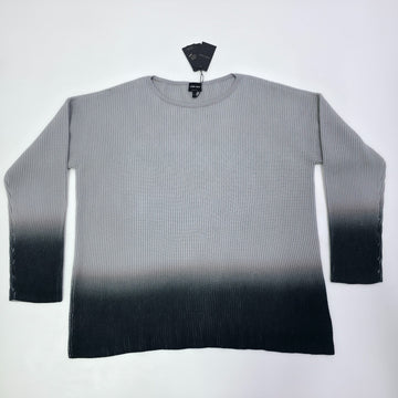 Giorgio Armani Tie-Dyed Virgin Wool Sweater Grey Long Sleeve Size 52 BNWT