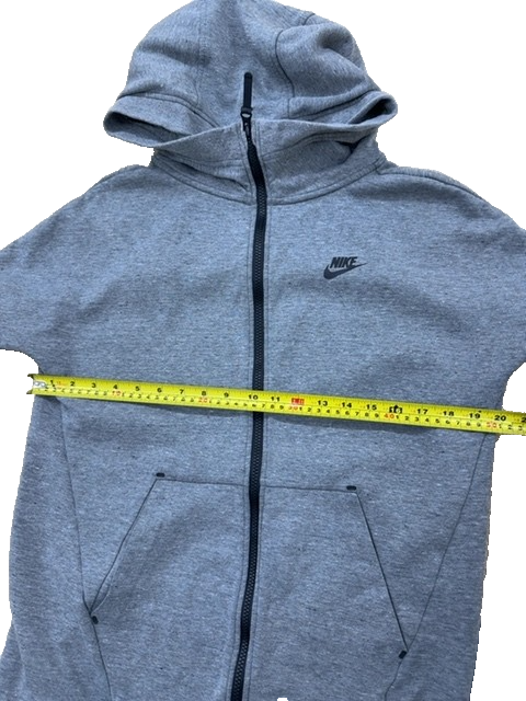 Nike Men's Tech Fleece Full Zip Hoodie Grey Size S