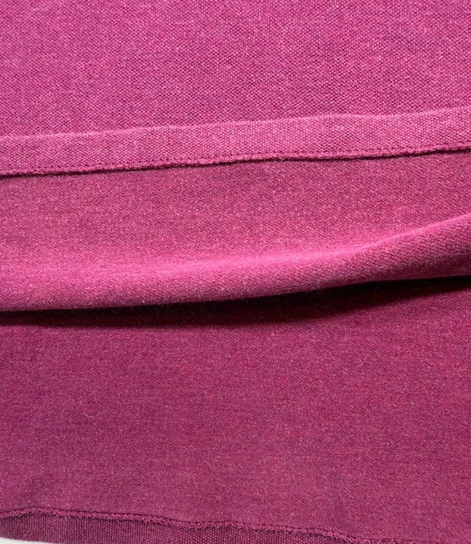 Polo Ralph Lauren Women's Magenta Slim Fit Pique Polo Shirt Pony Logo Size M