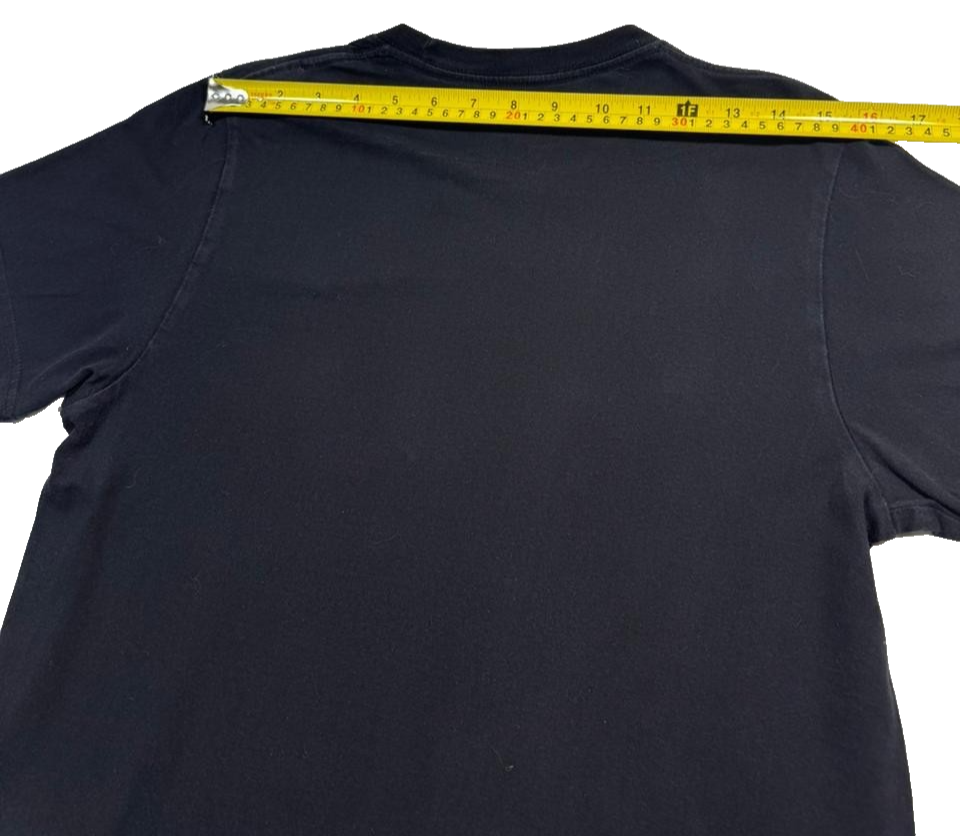 Nike Men's Black Galaxy Swoosh Graphic T-Shirt Slim Fit Short Sleeve Size M
