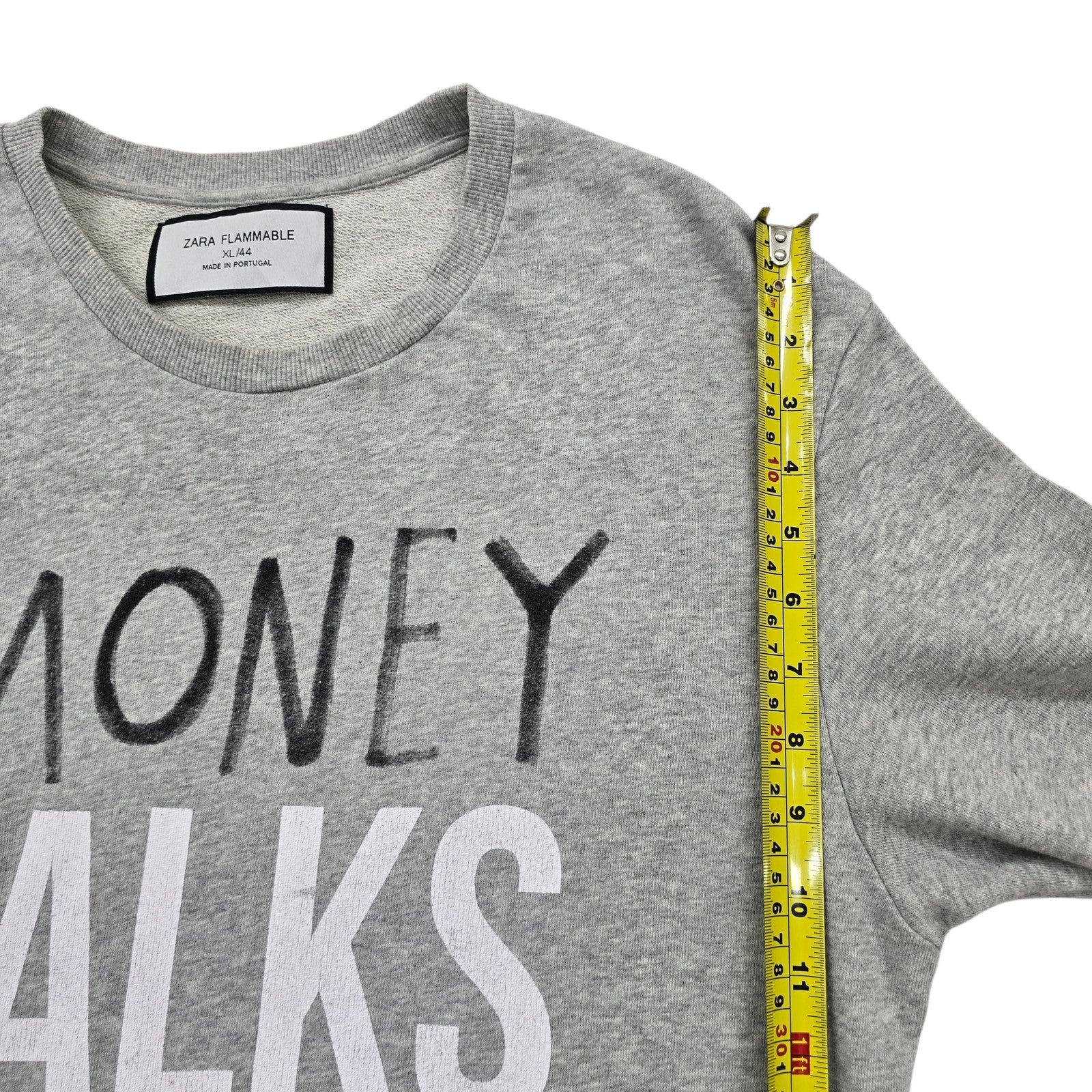 Zara Men Gray Sweatshirt size XL product image 5