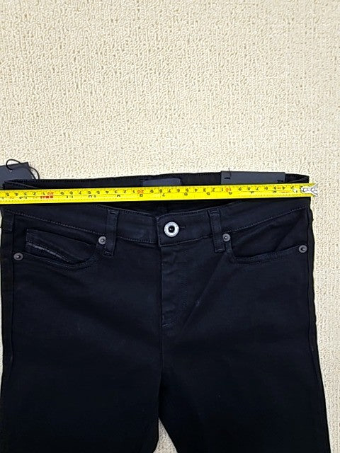 Diesel Black Gold TYPE-16C Black Super Skinny Cropped Jeans Unisex