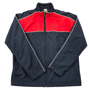 NIKE Men's Navy Blue Red White Vintage Windbreaker Jacket L