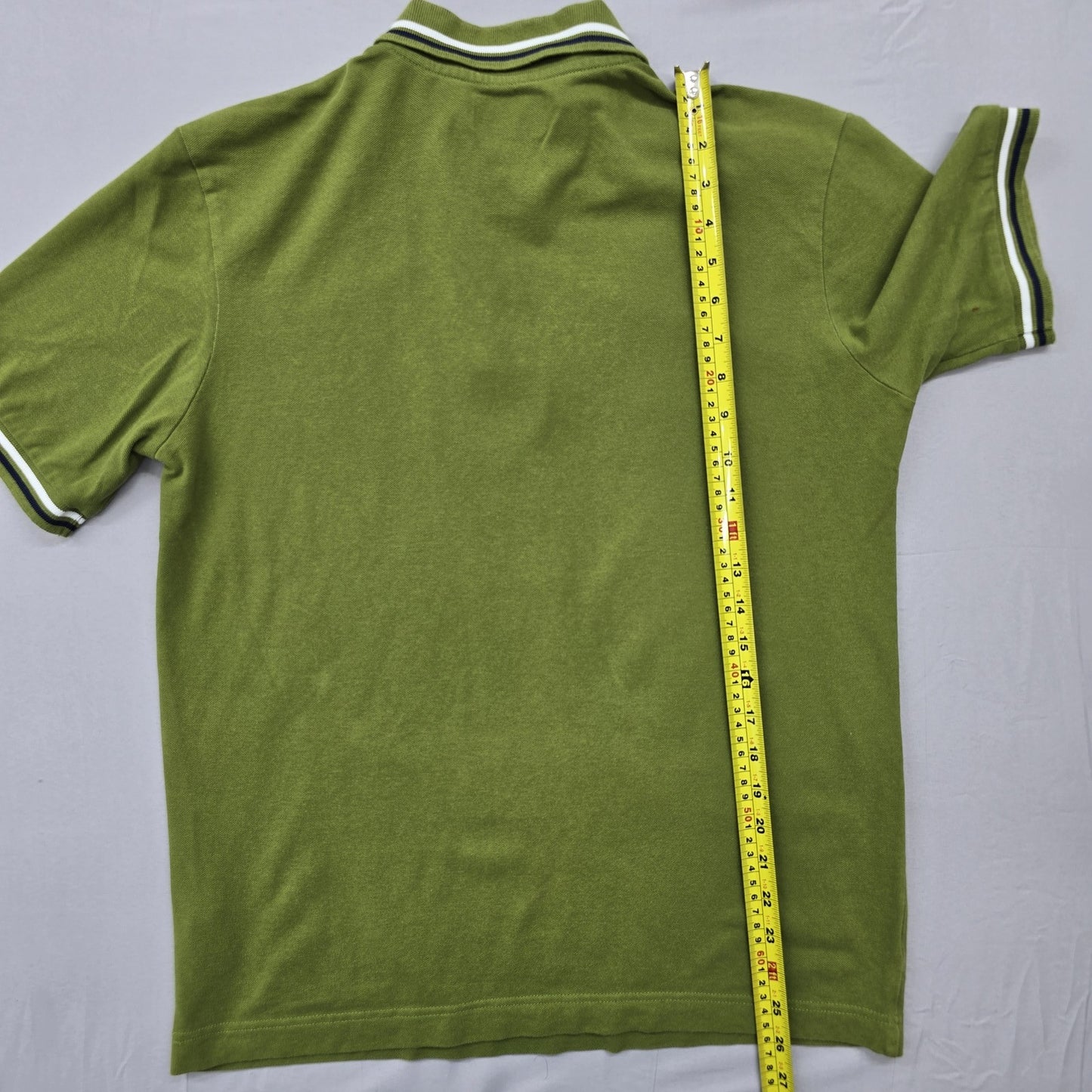 Kappa Men's Green Short Sleeve Polo Shirt Size M 100% Cotton