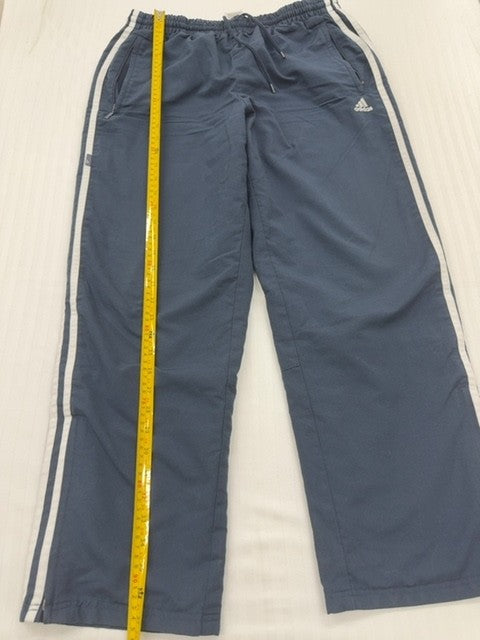 Adidas Men's Navy Three-Stripes Track Pants Size M