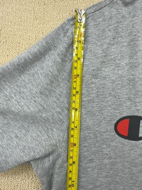 Champion Men's Grey Cotton Crewneck T-Shirt Size M Short Sleeve