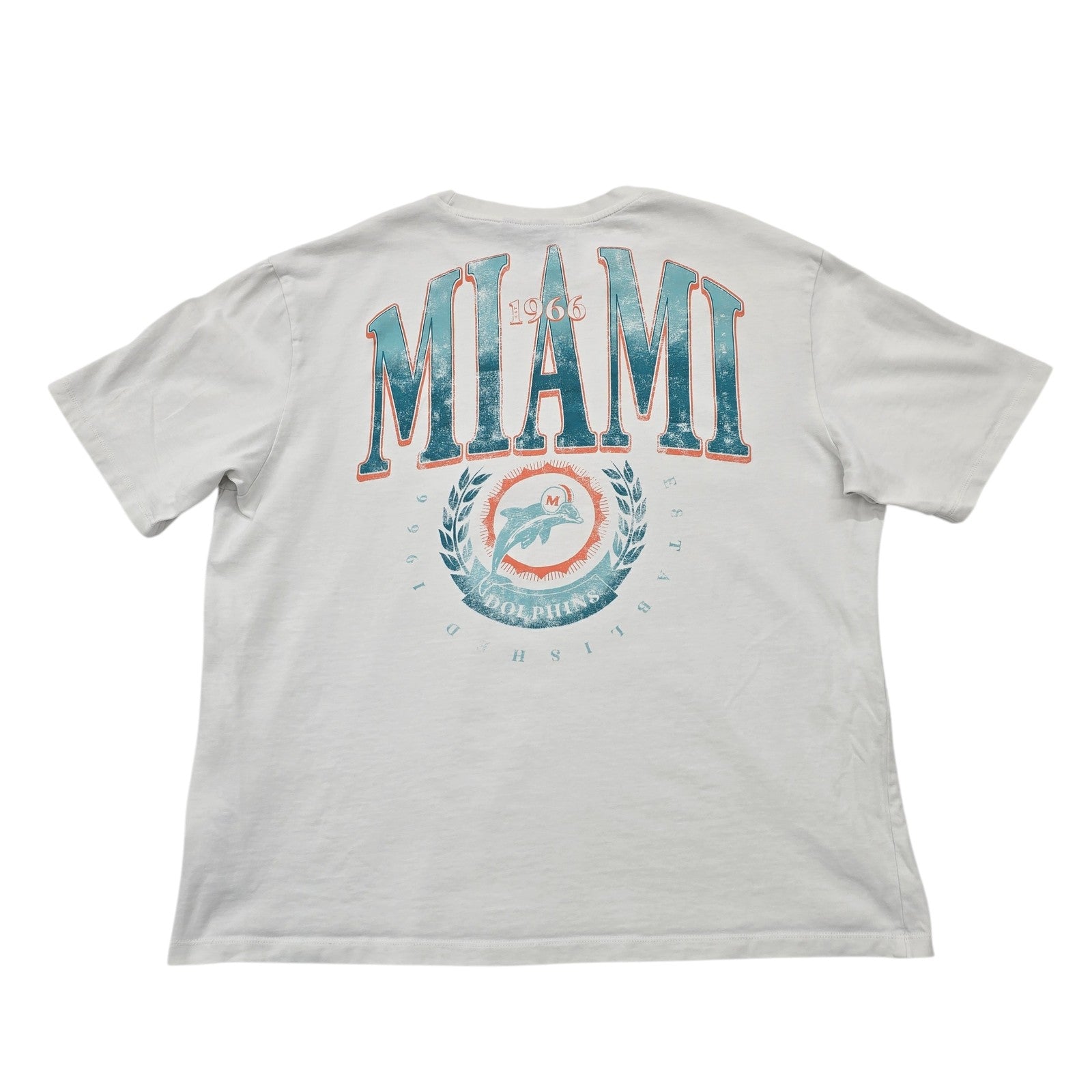 Dolphins Men White T-Shirt size XL product image 2