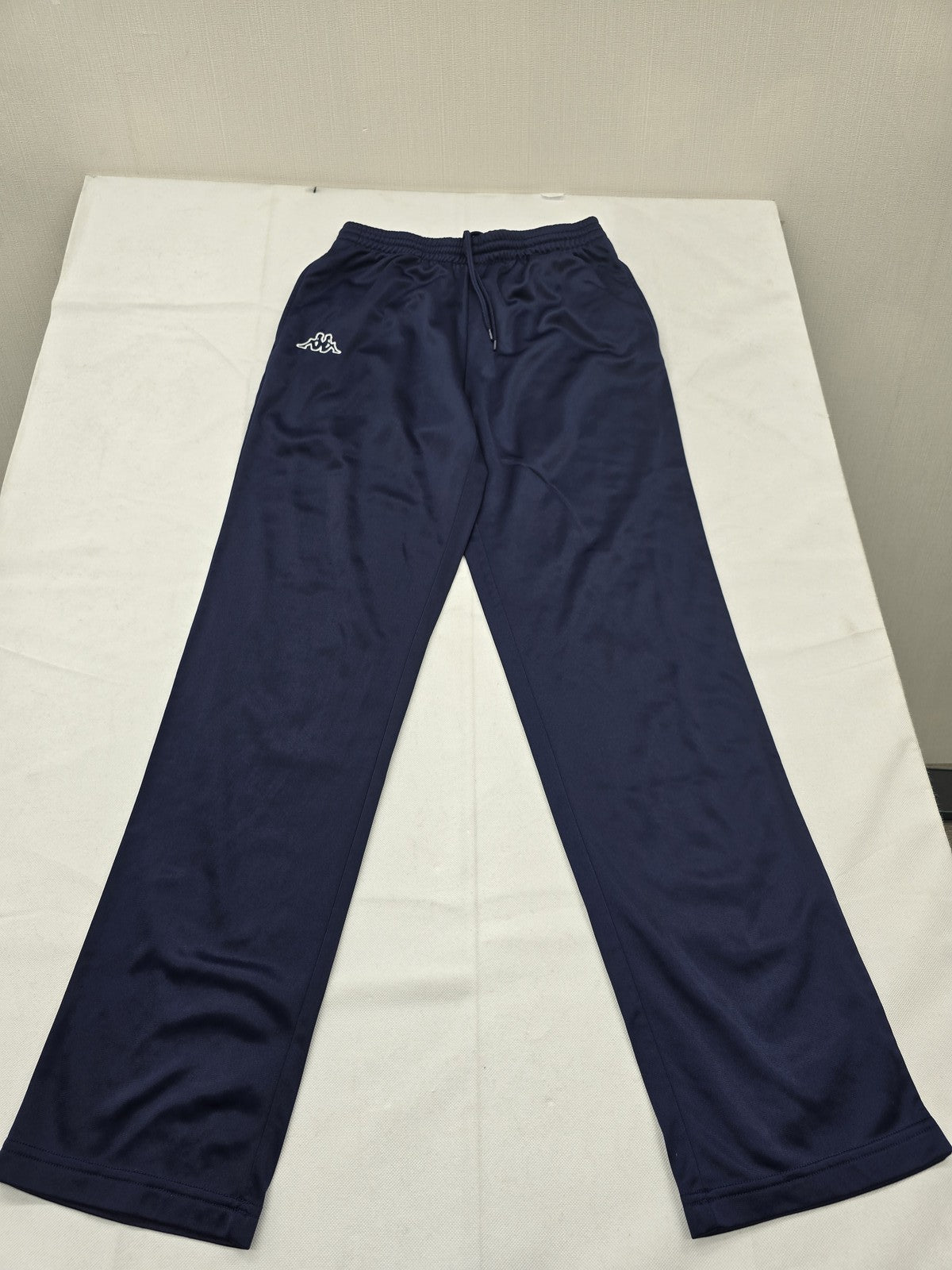 Kappa Men's Navy Sweatpants Medium Drawstring Polyester Straight Leg