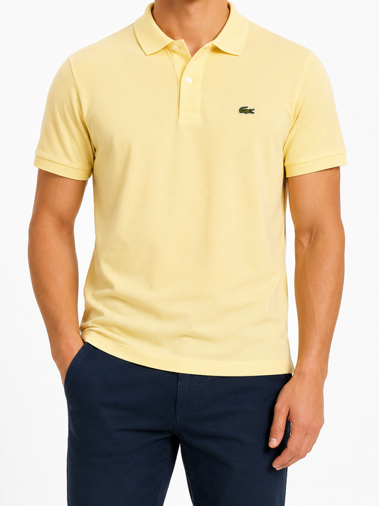 Lacoste Men Yellow Polo Shirt size 5 product image 1